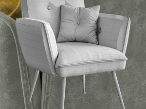 nelda chair Model 3D