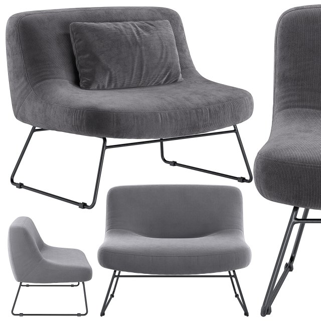 katalina chair 3D Модель .c4d .max .obj .3ds .fbx .stl .blend 