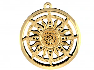 zawieszenie słońce Model 3D