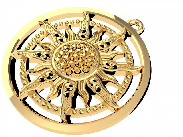 zawieszenie słońce Model 3D .c4d .max .obj .3ds .fbx .stl .blend 