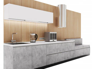 Office kitchen 01 3D Model