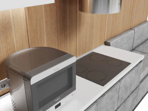 Office kitchen 01 3D Model