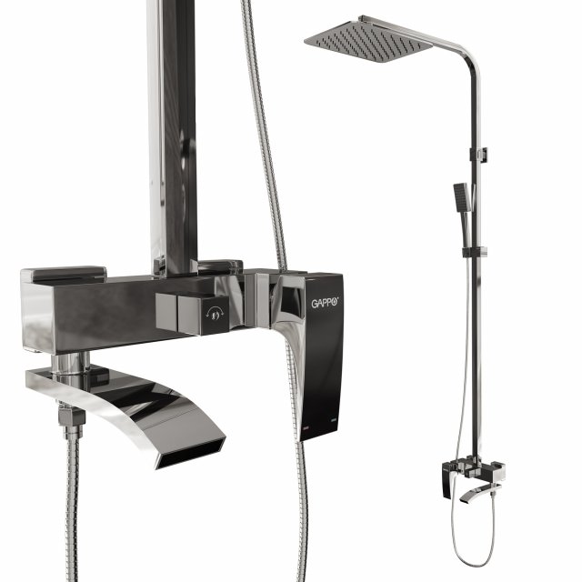 Shower stand gappo g2407 Model 3D .c4d .max .obj .3ds .fbx .stl .blend 