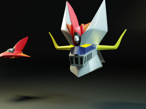 great mazinger head 3d low-poly 3D 모델