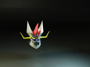 great mazinger head 3d low-poly 3D Model
