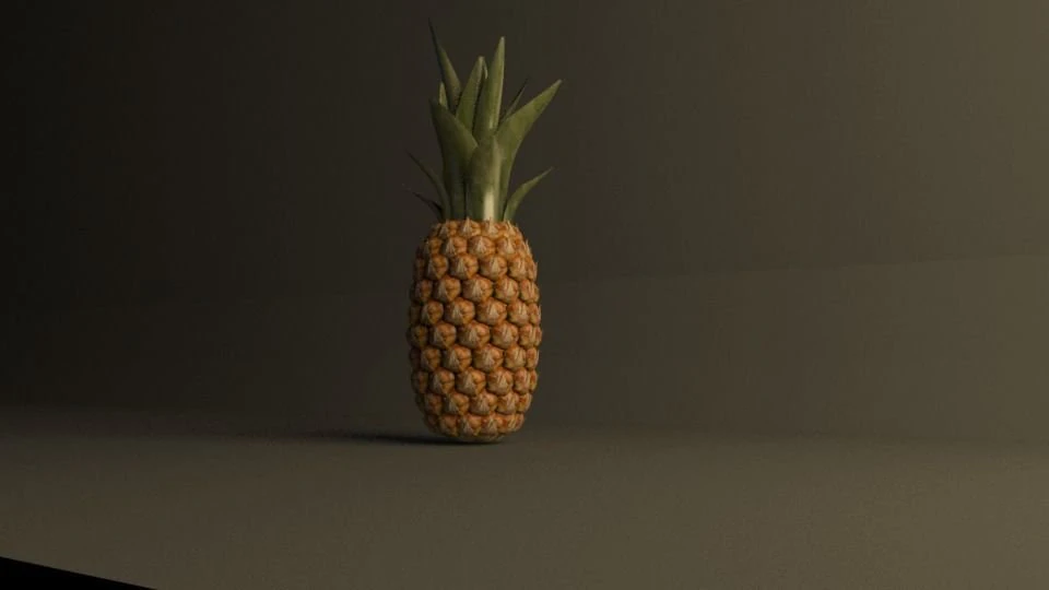 パイナップル 3Dモデル .c4d .max .obj .3ds .fbx .stl .blend 