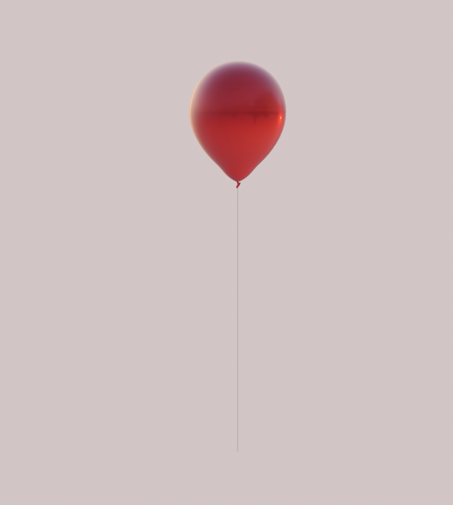 balloon 3D Model .c4d .max .obj .3ds .fbx .stl .blend 
