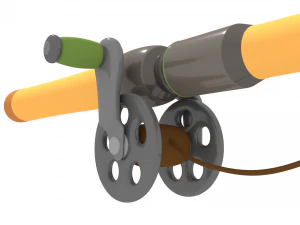 fishing pole 3D Model