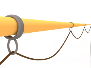 fishing pole 3D Model
