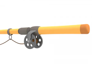 fishing pole 3D Model