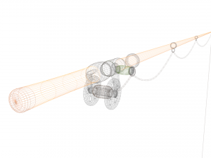 fishing pole Model 3D