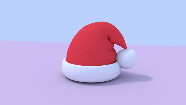 christmas hat Model 3D .c4d .max .obj .3ds .fbx .stl .blend 