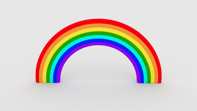 rainbow 3D Model .c4d .max .obj .3ds .fbx .stl .blend 