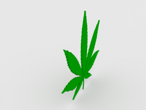 cannabis leaf Modelo 3D