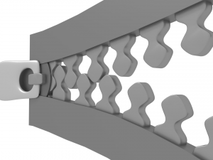 zipper Modelo 3D