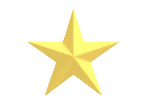 gwiazda świąteczna Model 3D