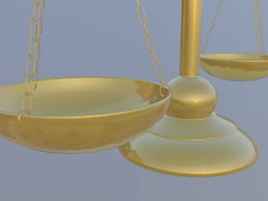 균형 규모 3D 모델