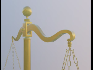 균형 규모 3D 모델