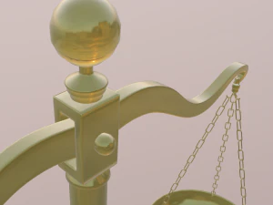 균형 규모 3D 모델