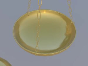 균형 규모 3D 모델