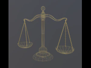 균형 규모 3D 모델