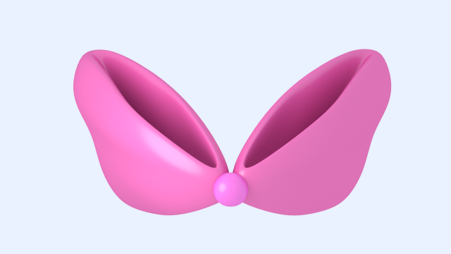 pink head bow Model 3D .c4d .max .obj .3ds .fbx .stl .blend 