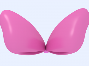pink head bow Model 3D