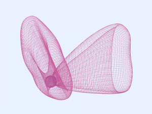 pink head bow Model 3D
