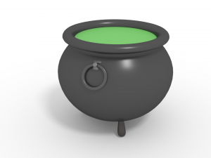 witch pot Modelo 3D