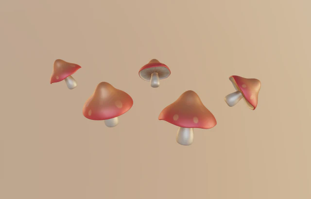 mushroom 3D Model .c4d .max .obj .3ds .fbx .stl .blend 