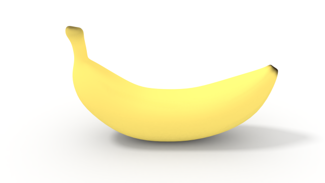 banana Modello 3D .c4d .max .obj .3ds .fbx .stl .blend 