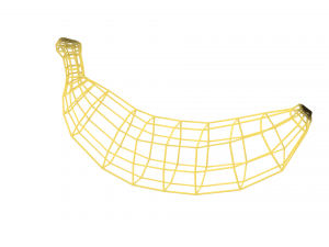 banana Modello 3D