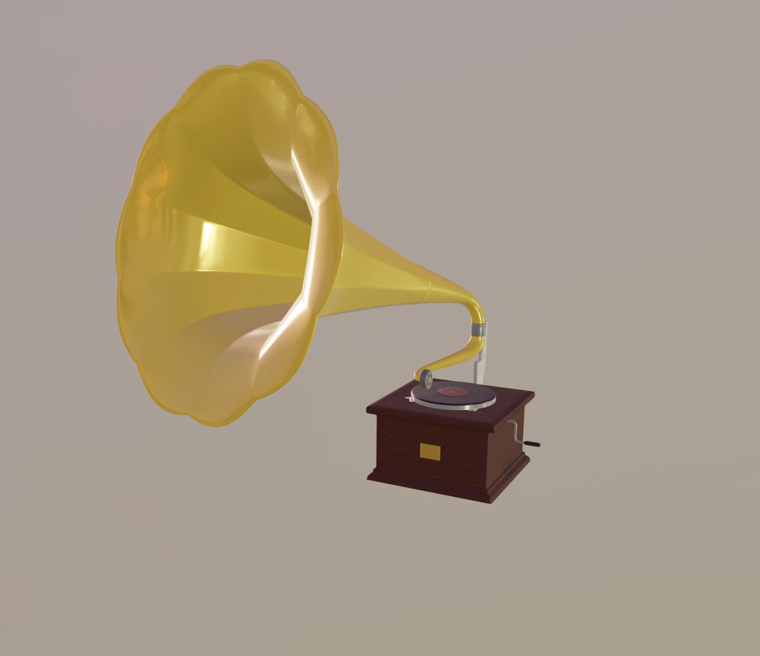 grammofono Modello 3D .c4d .max .obj .3ds .fbx .stl .blend 