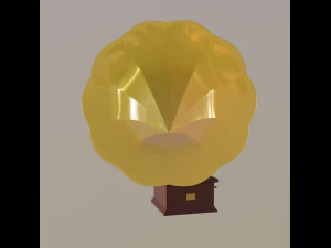 grammofono Modello 3D