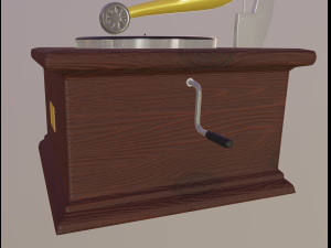 gramophone Modelo 3D