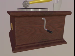 grammofono Modello 3D