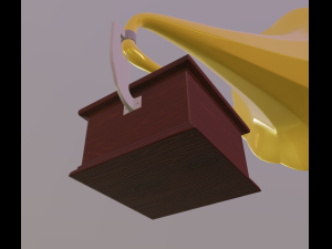 gramophone Modelo 3D