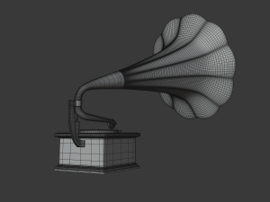 gramophone Modelo 3D