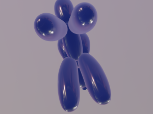 balloon dog Model 3D
