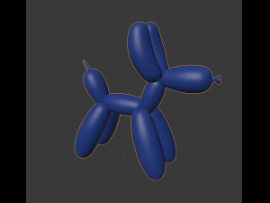 balloon dog Model 3D