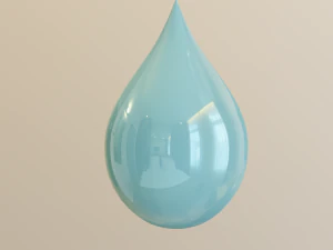 droplet with shapes 3D Model