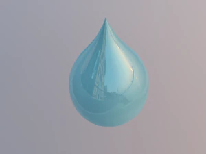 droplet with shapes 3D Model