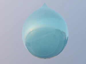 droplet with shapes 3D Model
