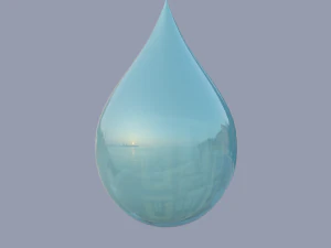 droplet with shapes 3D Model