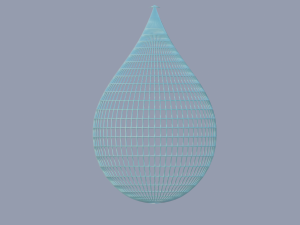 droplet with shapes 3D मॉडल
