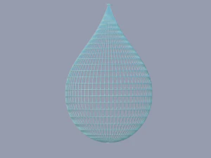 droplet with shapes 3D Model