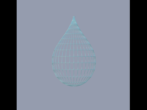 droplet with shapes 3D मॉडल