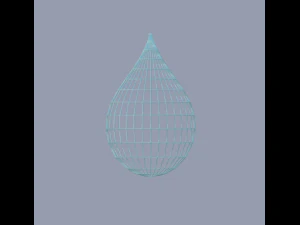 droplet with shapes 3D Model
