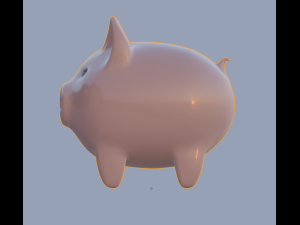 piggy bank Modello 3D