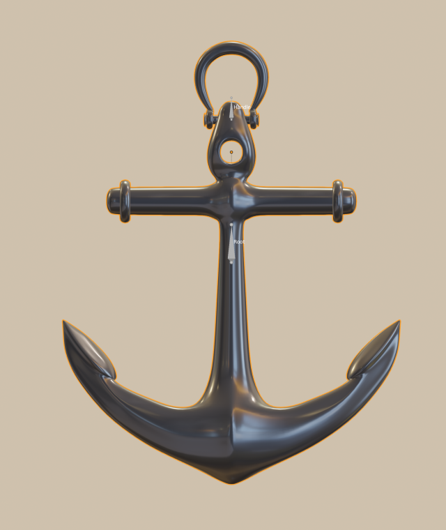 anchor Model 3D .c4d .max .obj .3ds .fbx .stl .blend 